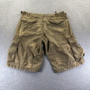Vintage Gap Shorts Mens 34 Green Camo Y2k Cargo Baggy Grunge Skater Distressed